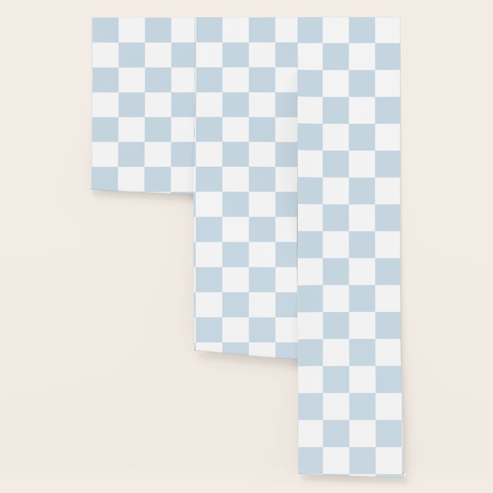 pale blue and white checkered nursery style design for boys Wallpaper Gallery Image 3