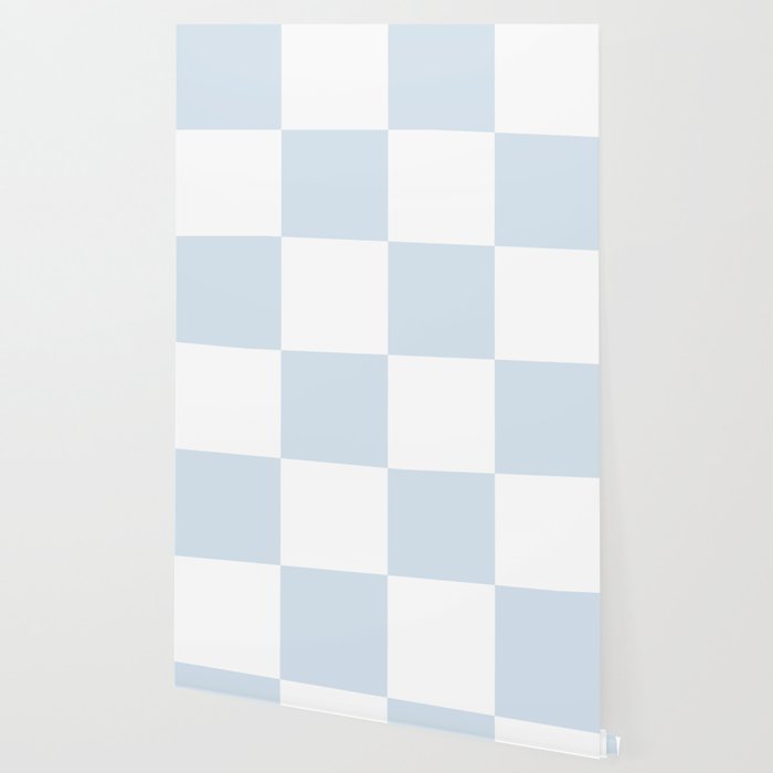 pale blue and white checkered nursery style design for boys Wallpaper Gallery Image 2