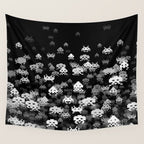 Invaded BLACK Wall Tapestry Gallery Image 4