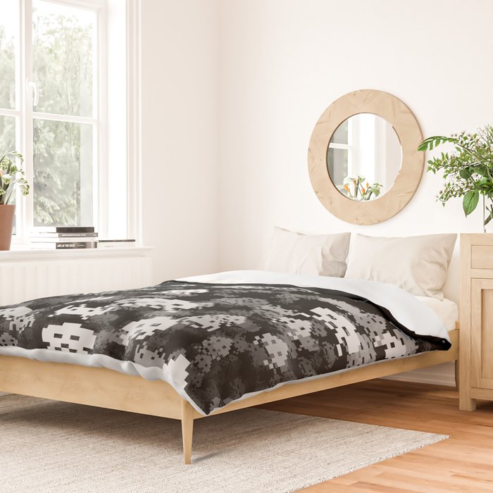 Invaded BLACK Duvet Cover Gallery Image 2