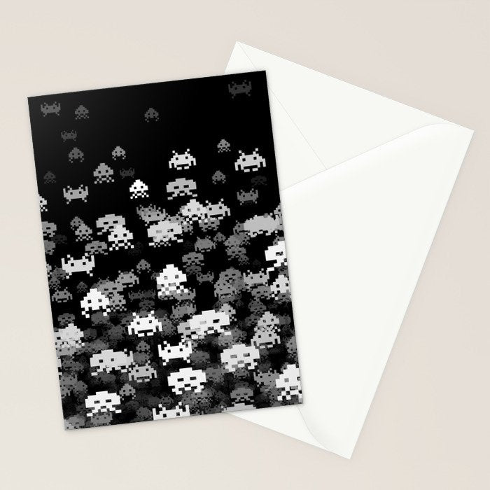 Invaded BLACK Stationery Card Gallery Image 2