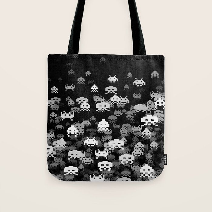 Invaded BLACK Tote Bag Gallery Image 1