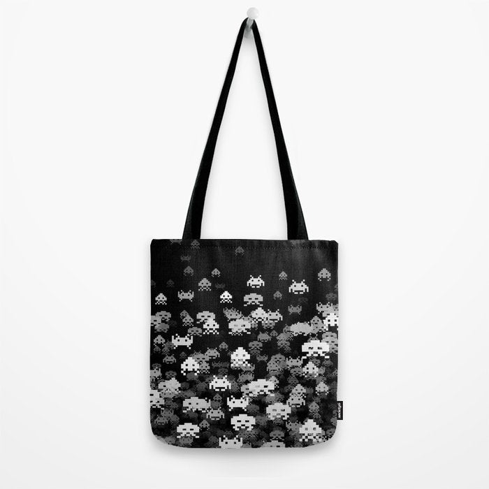 Invaded BLACK Tote Bag Gallery Image 2