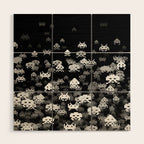 Invaded BLACK Wood Wall Art Gallery Image 1