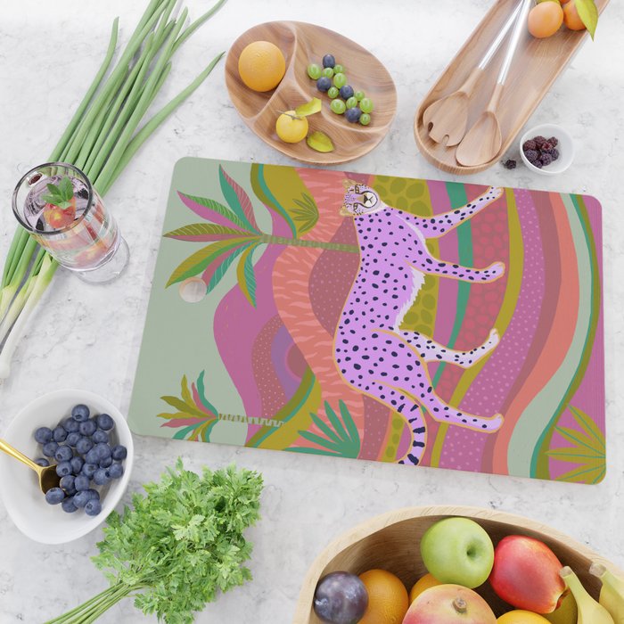 Pink Cheetah Cutting Board Gallery Image 2