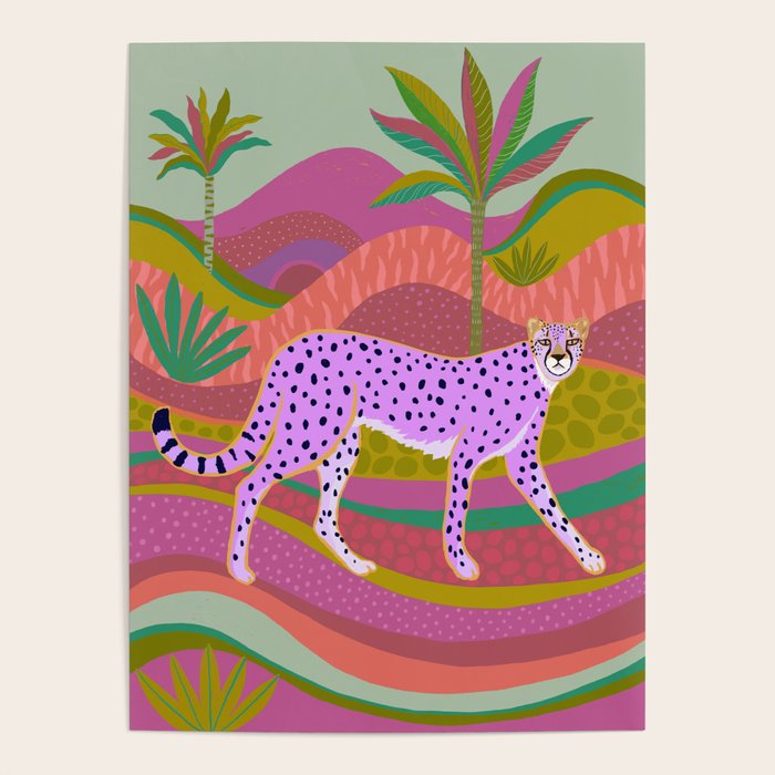 Pink Cheetah Poster Gallery Image 4