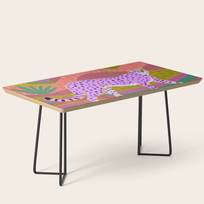 Pink Cheetah Coffee Table Gallery Image 1