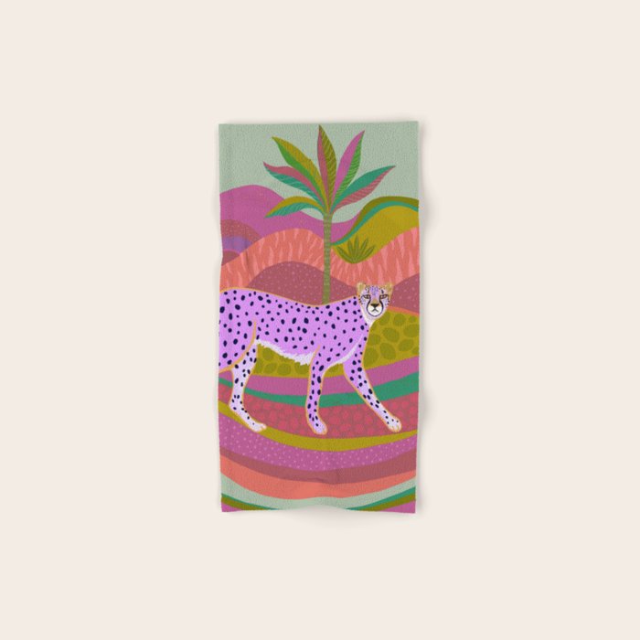 Pink Cheetah Bath Towel Gallery Image 1