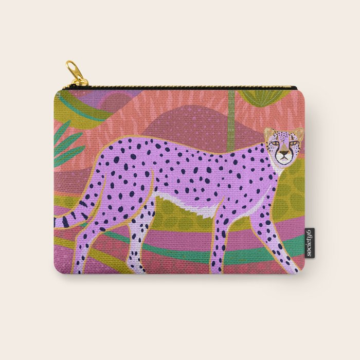 Pink Cheetah Carry All Pouch Gallery Image 1