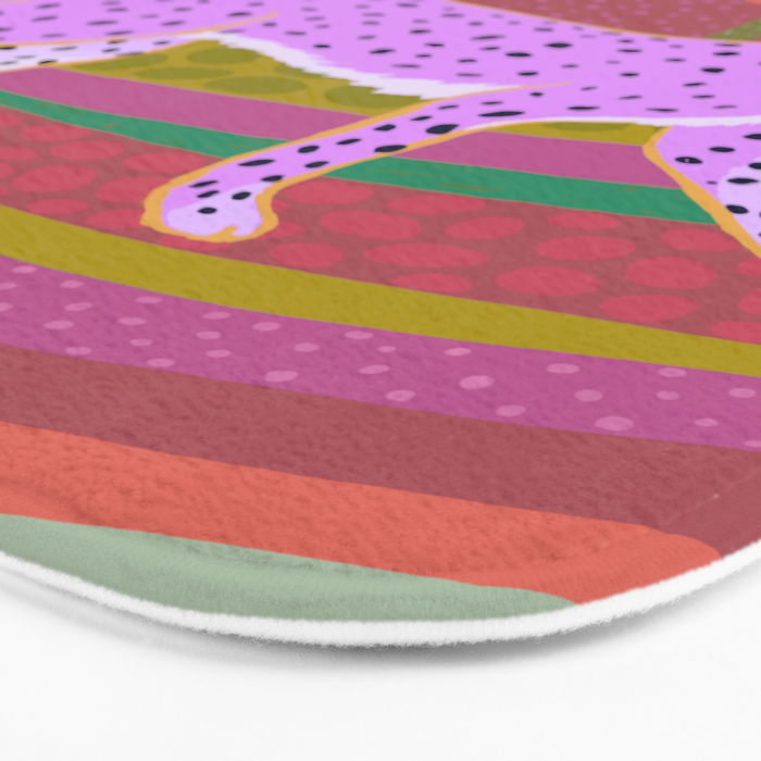 Pink Cheetah Bath Mat Gallery Image 3