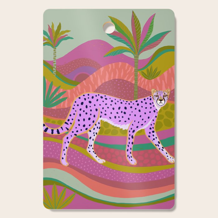 Pink Cheetah Cutting Board Gallery Image 1