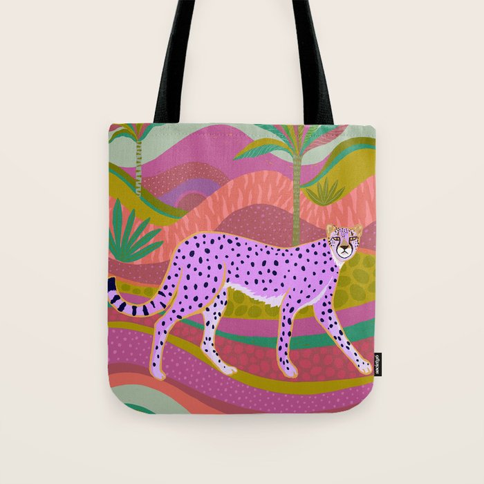 Pink Cheetah Tote Bag Gallery Image 1