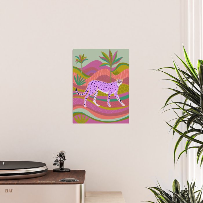 Pink Cheetah Poster Gallery Image 2
