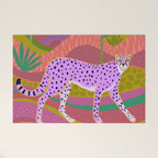 Pink Cheetah Welcome Mat Gallery Image 1