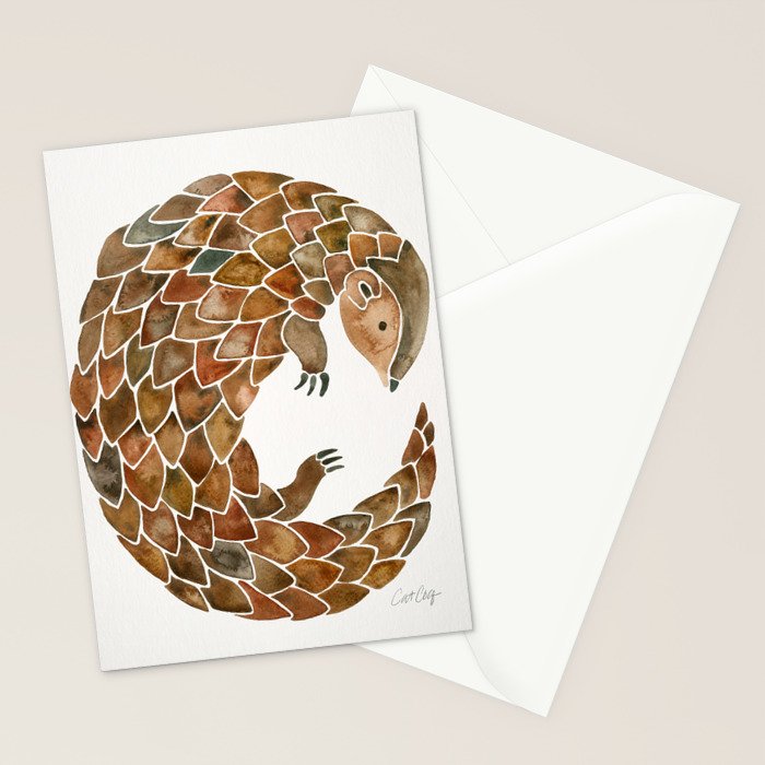 Pangolin Stationery Card Gallery Image 2