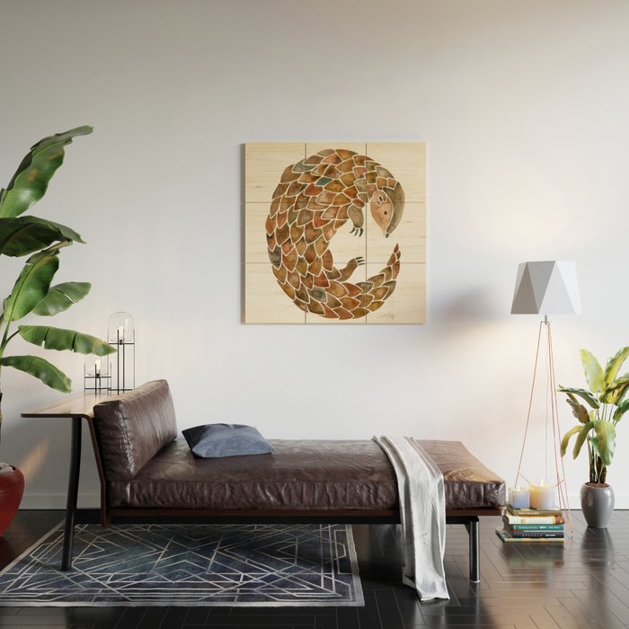 Pangolin Wood Wall Art Gallery Image 2