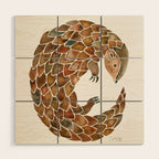 Pangolin Wood Wall Art Gallery Image 1