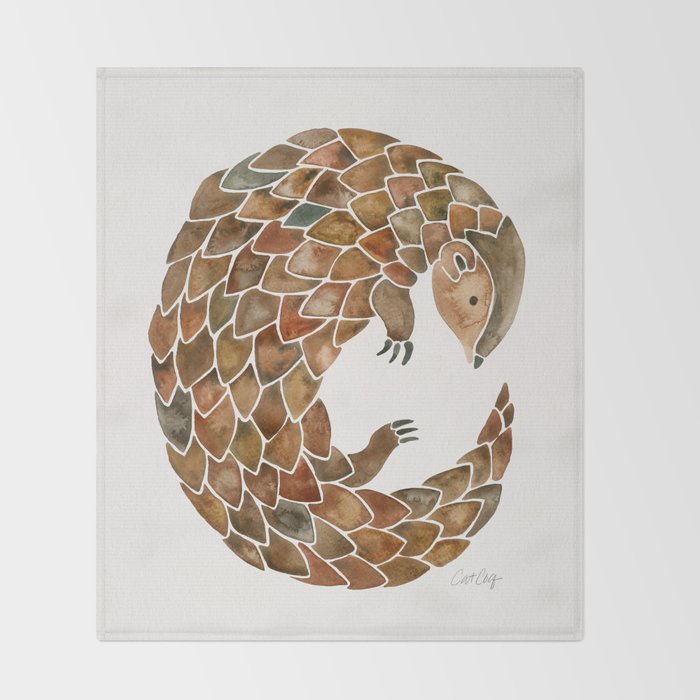 Pangolin Throw Blanket Gallery Image 2