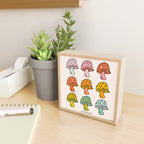 Rainbow Mushrooms Mini Art Print Gallery Image 2