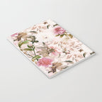 Vintage And Shabby Chic- Pink  Summer Peonies Antique Botanical Flower Garden Notebook Gallery Image 3