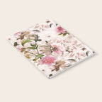 Vintage And Shabby Chic- Pink  Summer Peonies Antique Botanical Flower Garden Notebook Gallery Image 2