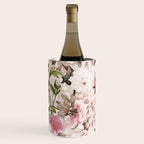 Vintage And Shabby Chic- Pink  Summer Peonies Antique Botanical Flower Garden Wine Chiller Gallery Image 3