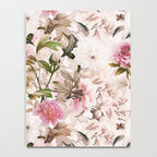 Vintage And Shabby Chic- Pink  Summer Peonies Antique Botanical Flower Garden Notebook Gallery Image 4