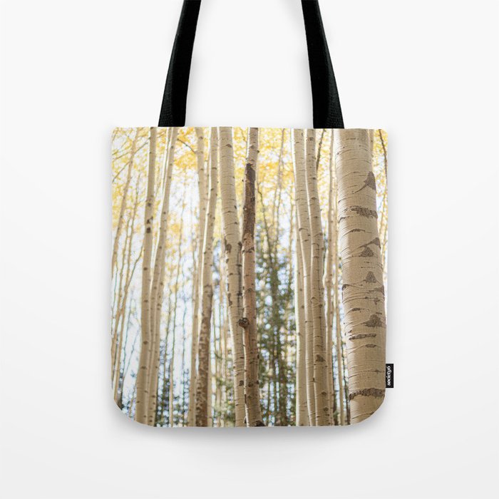 Autumn Aspen Forest Colorado Photography Tote Bag Gallery Image 1