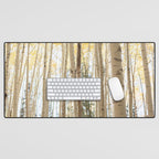 Autumn Aspen Forest Colorado Photography Desk Mat Gallery Image 1
