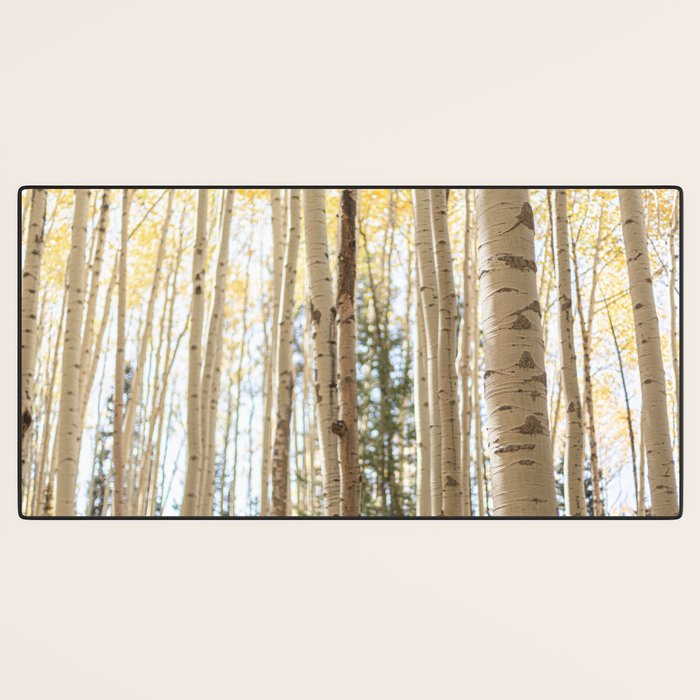 Autumn Aspen Forest Colorado Photography Desk Mat Gallery Image 3