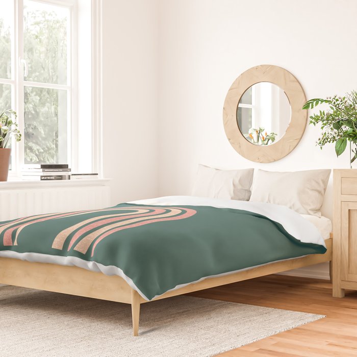 Mid century modern - green Duvet Cover Gallery Image 2