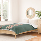 Mid century modern - green Duvet Cover Gallery Image 2