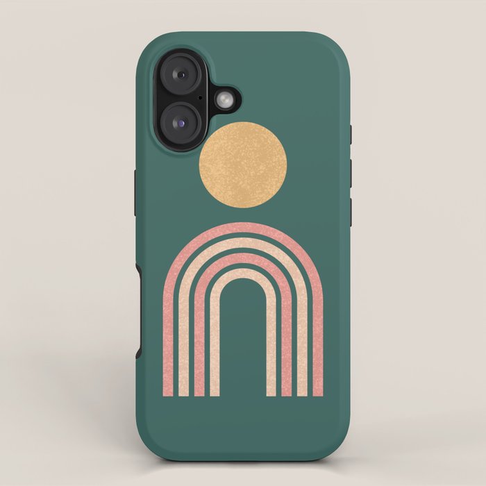 Mid century modern - green iPhone Case Gallery Image 1