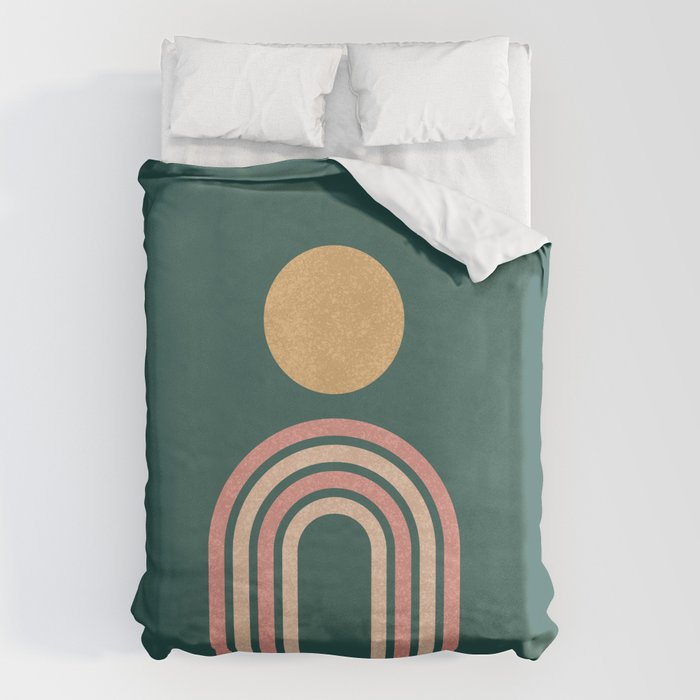 Mid century modern - green Duvet Cover Gallery Image 6