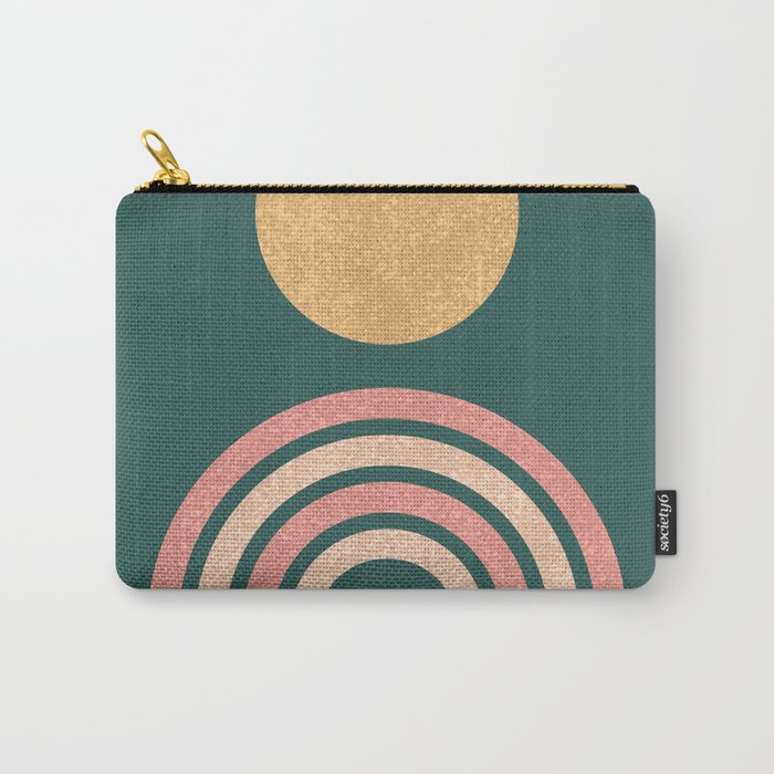 Mid century modern - green Carry All Pouch Gallery Image 1