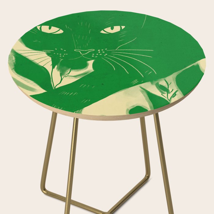 Minimalist Green Cat 2 Side Table Gallery Image 2