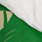 Minimalist Green Cat 2 Comforter Gallery Image 4