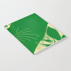 Minimalist Green Cat 2 Notebook Gallery Image 2