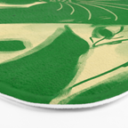 Minimalist Green Cat 2 Bath Mat Gallery Image 3