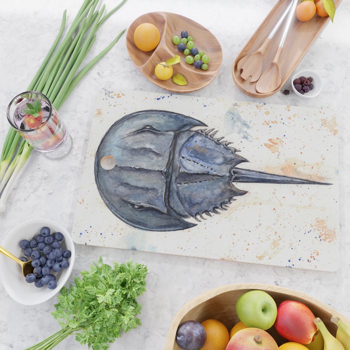 Horseshoe Crab Blues Cutting Board Gallery Image 2