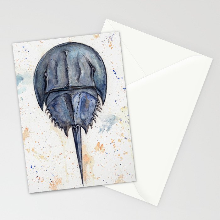 Horseshoe Crab Blues Stationery Card Gallery Image 2