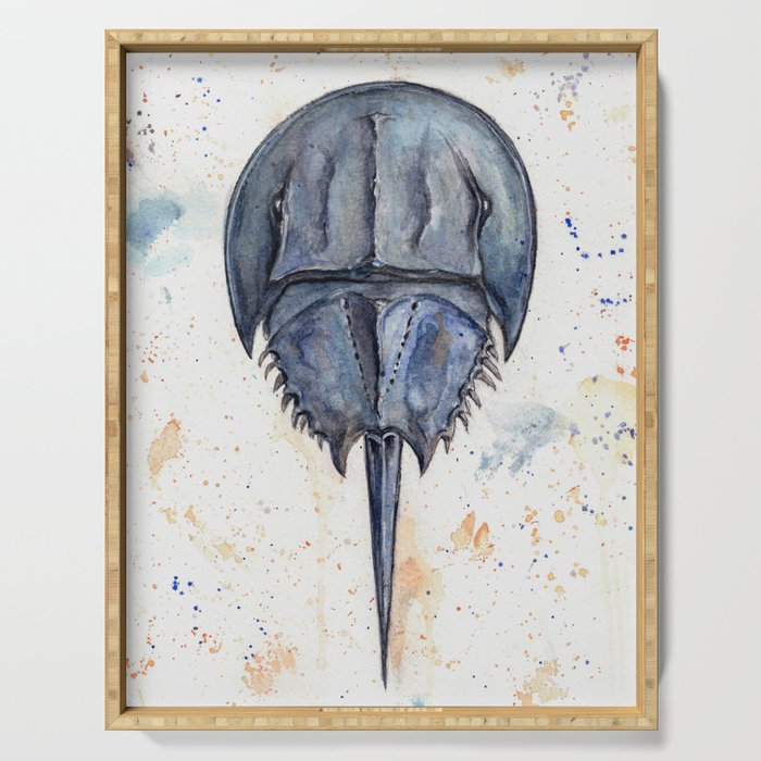 Horseshoe Crab Blues Serving Tray Gallery Image 1