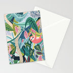Jungle Sloth & Panther Pals Stationery Card Gallery Image 2