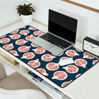 Pomegranate Fruit Navy Blue Desk Mat Gallery Image 2
