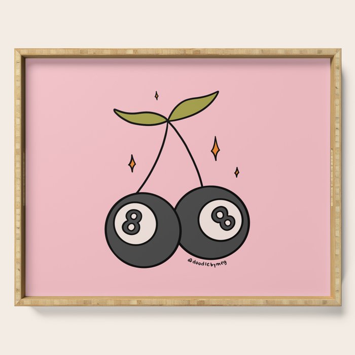 Cherry 8 Ball Serving Tray Gallery Image 1