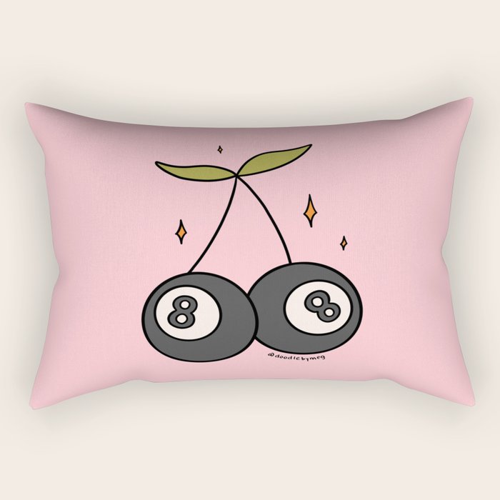 Cherry 8 Ball Rectangular Pillow Gallery Image 2