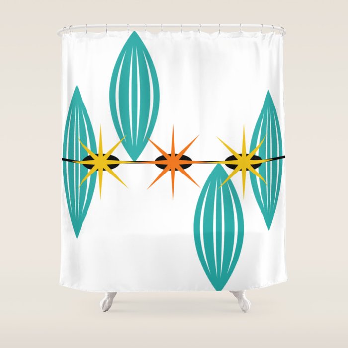 Mid-Century Modern Art 1.5 Shower Curtain Gallery Image 1
