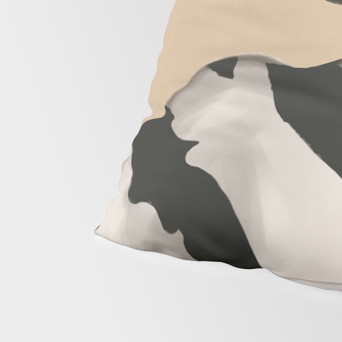 Woman in Stripes Holding a White Rabbit Pillow Sham Gallery Image 4