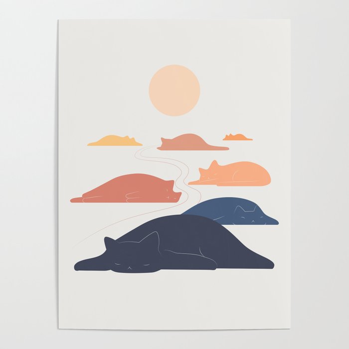 Cat Landscape 159 Poster Gallery Image 4