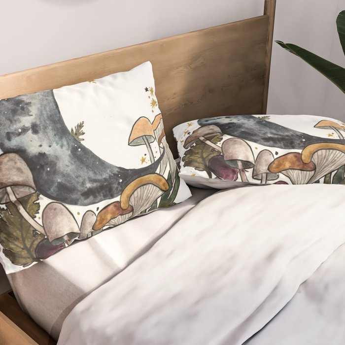 Mushroom Moon Pillow Sham Gallery Image 2